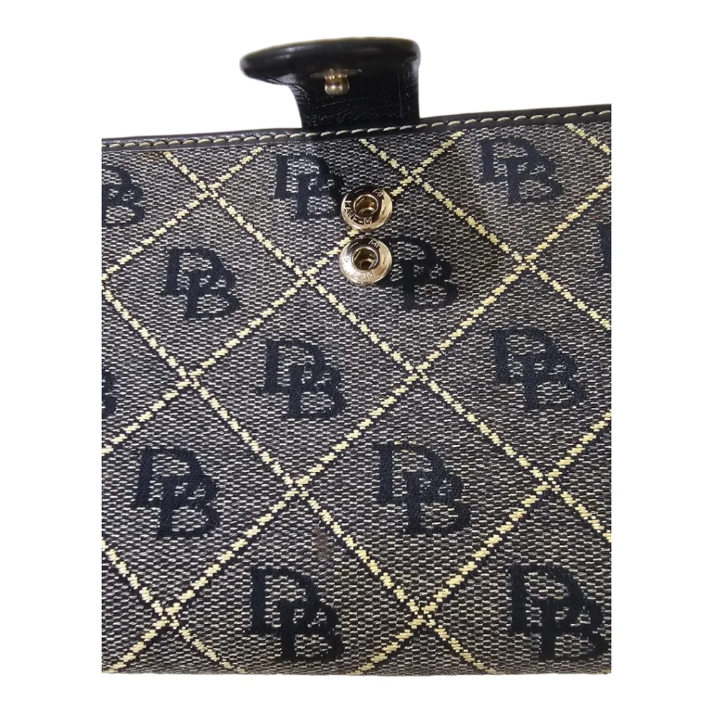 DOONEY & BOURKE Signature Canvas/Leather 3pc Combo Hobo, Wallet & Coin Purse.